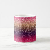 Glitter Ombre Pink Gold Koffiemok (Center)