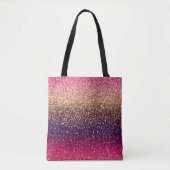 Glitter Ombre Pink Gold Tote Bag (Voorkant)