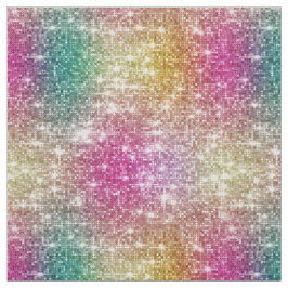 Glitter Ombre Rainbow Faux metallic pailletten & g Stof