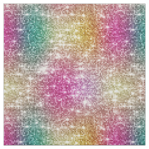 Glitter Ombre Rainbow Faux metallic pailletten & g Stof