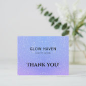 Glitter Ombre Schoonheidssalon Briefkaart (Staand voorkant)