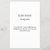 Glitter Ombre Schoonheidssalon Flyer (Achterkant)