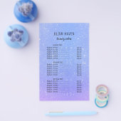 Glitter Ombre Schoonheidssalon Flyer (Enkel)