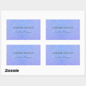 Glitter Ombre Schoonheidssalon Rechthoekige Sticker (Vel)