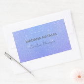 Glitter Ombre Schoonheidssalon Rechthoekige Sticker (Envelop)