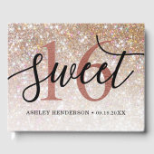 Glitter Ombre Sweet 16 Birthday Gastenboek (Voorkant)