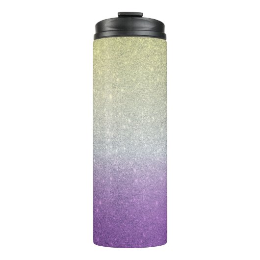 Glitter Ombre Thermal Tumbler Thermosbeker (Voorkant)