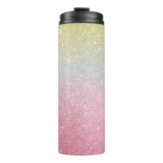 Glitter Ombre Thermal Tumbler Thermosbeker (Voorkant)