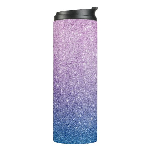Glitter Ombre Thermal Tumbler Thermosbeker (Gedraaid links)