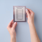 Glitter Ombre Wedding Photography Session Pricing Flyer (Hand)