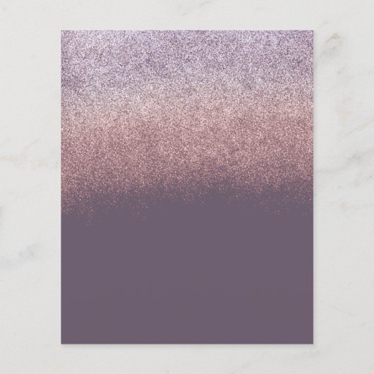 Glitter Ombre Wedding Photography Session Pricing Flyer (Achterkant)