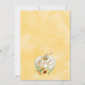 Glitter One Sunflower Pumpkin 1e verjaardag Kaart (Achterkant)