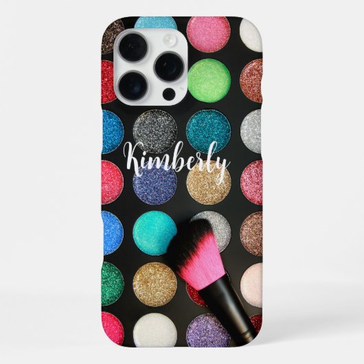 Glitter Oogschaduw Palet iPhone Hoesje (Achterkant)