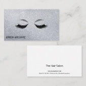 Glitter op de wimpers visitekaartje (Voorkant / Achterkant)