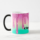 Glitter op maat gepersonaliseerde latte Mok (Links)