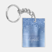 Glitter op maat sleutelhanger (Voorkant Links)