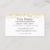 Glitter op roze Visitekaartje (Achterkant)