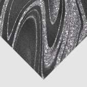 Glitter op Shimmer Black Tissuepapier (Detail)