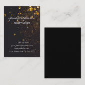 Glitter op zwart visitekaartje (Voorkant / Achterkant)