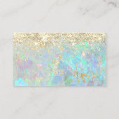 Glitter opaal achtergrond dank u visitekaartje (Achterkant)