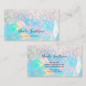 Glitter opaal edelsteen visitekaartje (Voorkant / Achterkant)