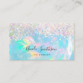 Glitter opaal edelsteen visitekaartje (Voorkant)