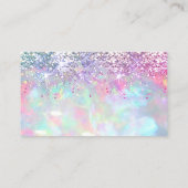 Glitter Opal Bedankt visitekaartje (Achterkant)