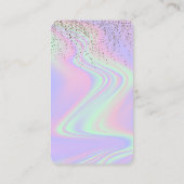 Glitter Opal Connect met US Social Media QR Code Visitekaartje (Achterkant)