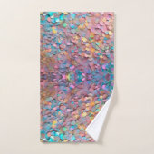 Glitter Opal Holografisch Modern Collectie Bad Handdoek (Handdoek)