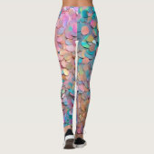 Glitter Opal Holografisch Modern Collectie Leggings (Achterkant)