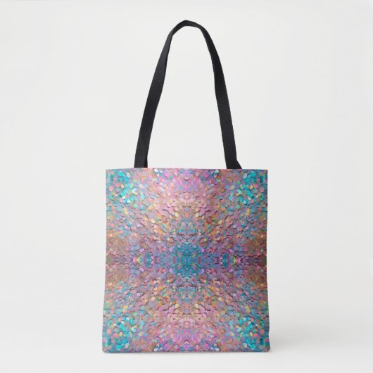 Glitter Opal Holografisch Modern Collectie Tote Bag (Voorkant)