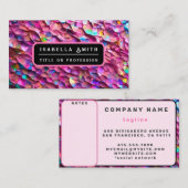 Glitter Opal Holografisch Populair Collectie Visitekaartje (Voorkant / Achterkant)