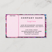 Glitter Opal Holografisch Populair Collectie Visitekaartje (Achterkant)