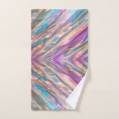 Glitter Opal Holografisch Trendy Collectie Bad Handdoek (Handdoek)