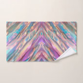 Glitter Opal Holografisch Trendy Collectie Bad Handdoek (Handdoek)