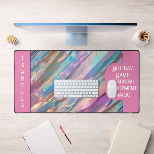 Glitter Opal Holografisch Trendy Collectie Bureaumat (Kantoor 1)