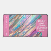 Glitter Opal Holografisch Trendy Collectie Bureaumat (Voorkant)