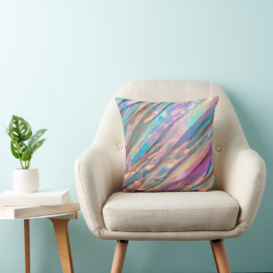 Glitter Opal Holografisch Trendy Collectie Kussen