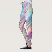 Glitter Opal Holografisch Trendy Collectie Leggings (Links)