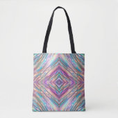Glitter Opal Holografisch Trendy Collectie Tote Bag (Voorkant)