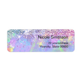 glitter opal labels