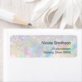 glitter opal labels