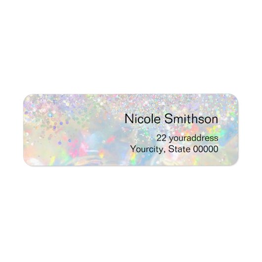 glitter opal labels (Voorkant)