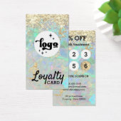 glitter opal loyaliteitskaart visitekaartje (Bureau)