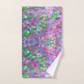 Glitter Opal Modern Holografisch Collectie Bad Handdoek (Handdoek)