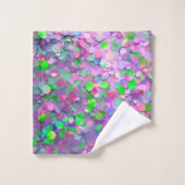 Glitter Opal Modern Holografisch Collectie Bad Handdoek (Wasdoekje)