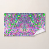 Glitter Opal Modern Holografisch Collectie Bad Handdoek (Handdoek)