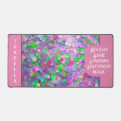 Glitter Opal Modern Holografisch Collectie Bureaumat (Voorkant)