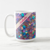 Glitter Opal Modern Holografisch Collectie Koffiemok (Links)
