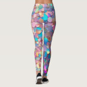 Glitter Opal Modern Holografisch Collectie Leggings (Achterkant)
